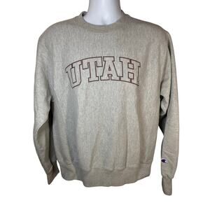 Champion Reverse Weave Utah University Sweatshirt | Medium Gray